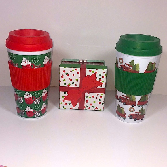 Other - 🎄Festive Travel Mugs (2 NEW)